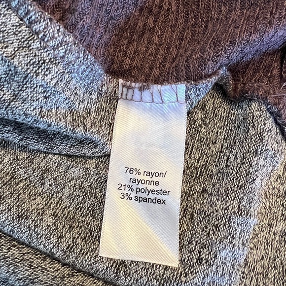 XS Mew Maurices Haven Cozy Knit Purple Striped Crew Neck Sweatshirt Lightweight - Picture 6 of 12